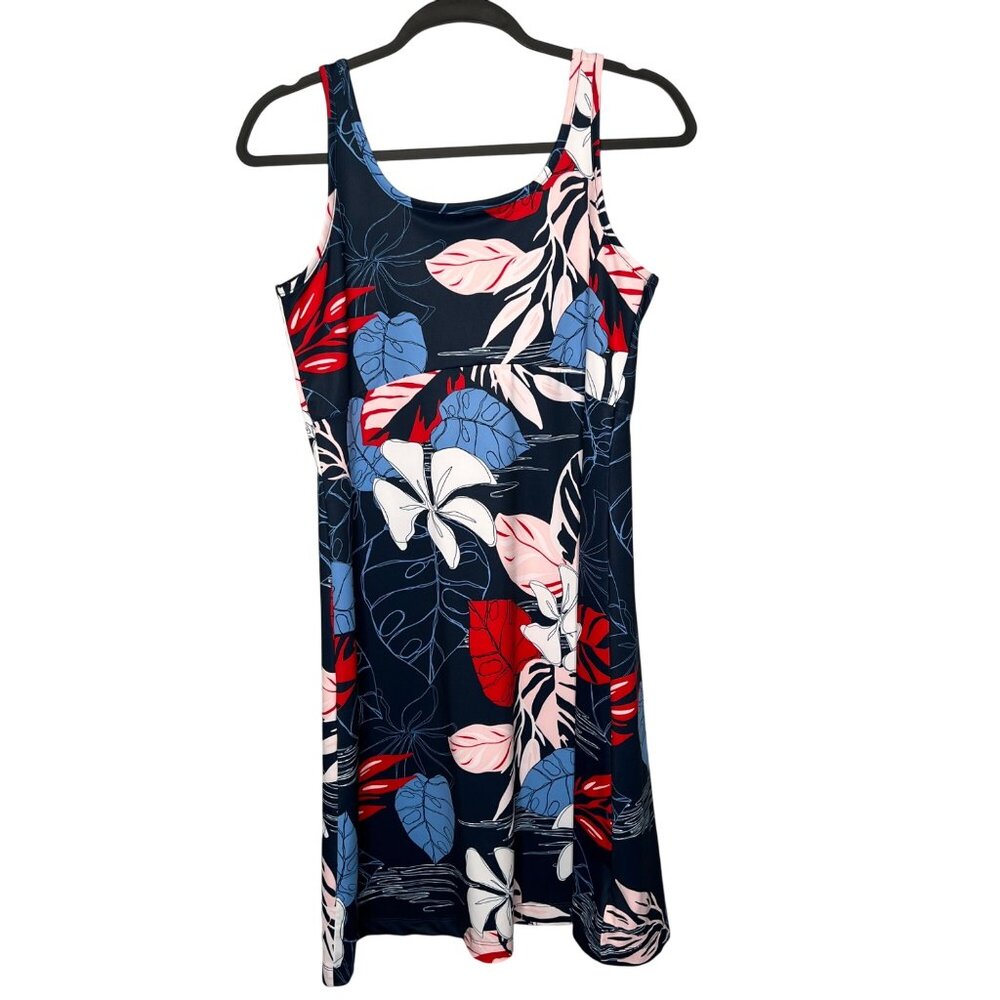 Columbia Womens PFG Freezer III Tank Dress Size Medium Outdoor Sleeveless Floral